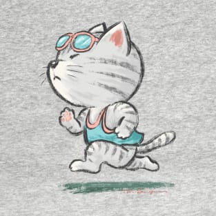 runner cat T-Shirt